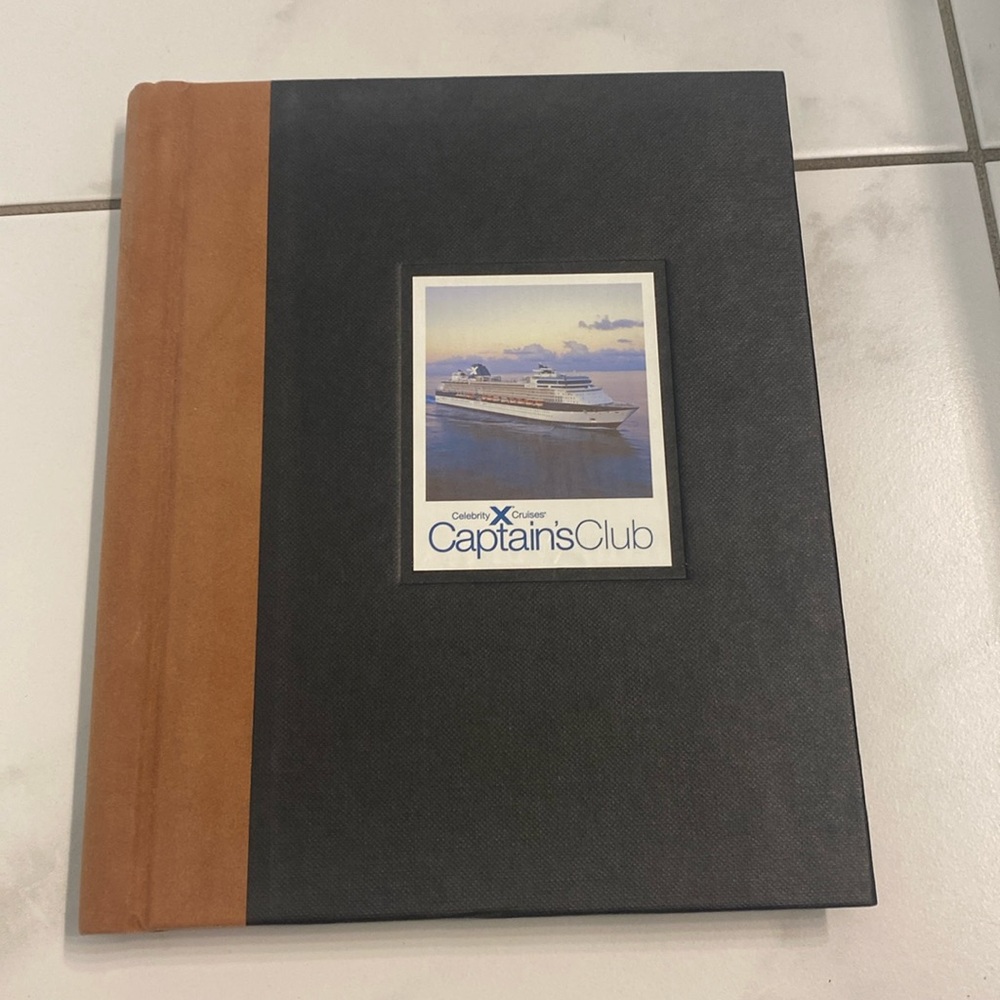 NWOT Celebrity cruises Voyages travel journal Evelyn Loeb Captains Club🚢